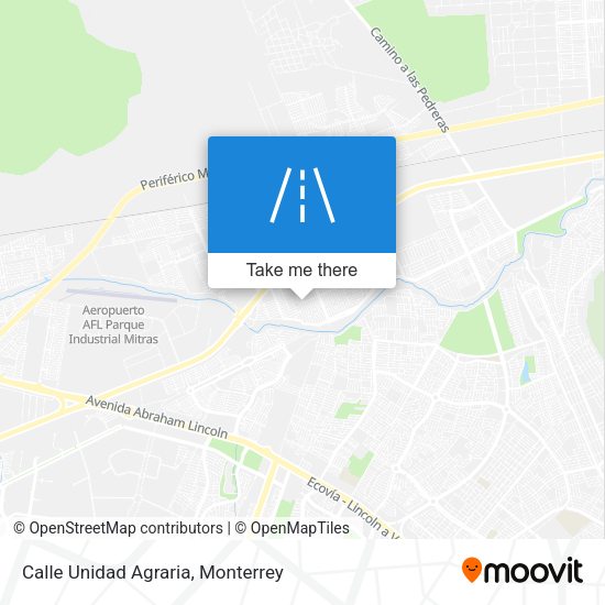 Calle Unidad Agraria map