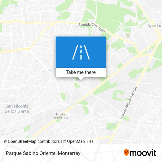 Parque Sabino Oriente map