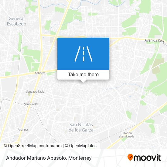 Andador Mariano Abasolo map