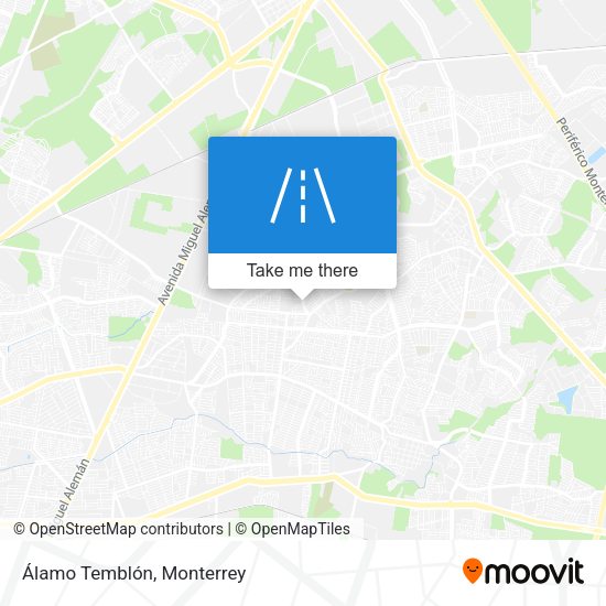 Álamo Temblón map