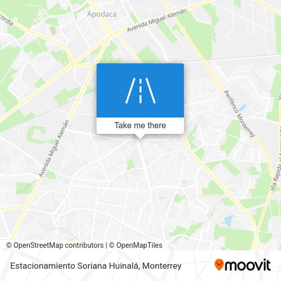 Estacionamiento Soriana Huinalá map