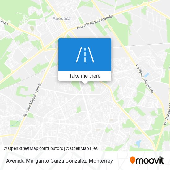Avenida Margarito Garza González map