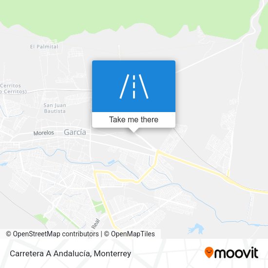 Carretera A Andalucía map