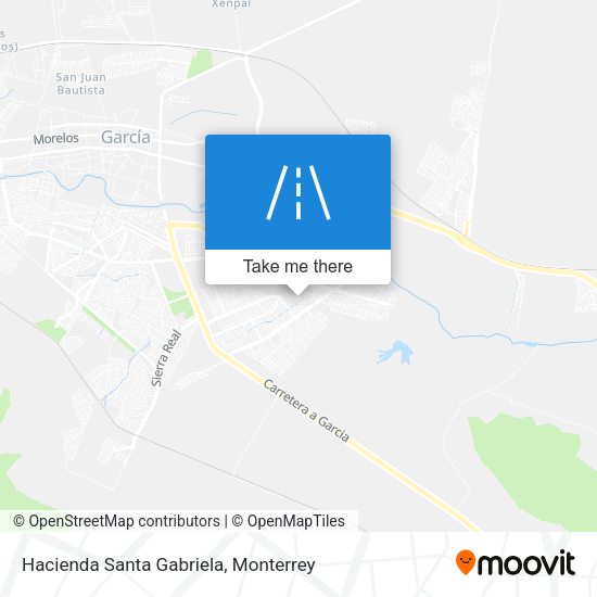 Hacienda Santa Gabriela map