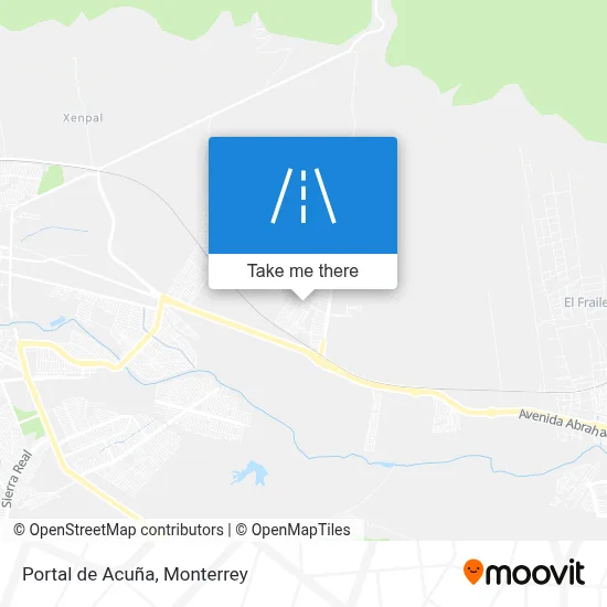 ¿Cómo llegar a Portal de Acuña, Nuevo León en autobús?