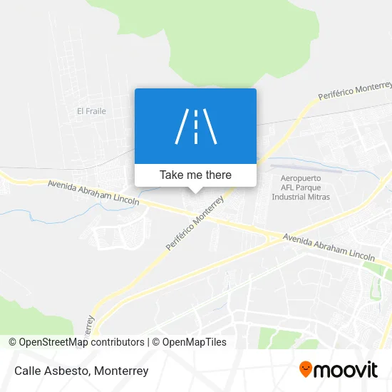Mapa de Calle Asbesto