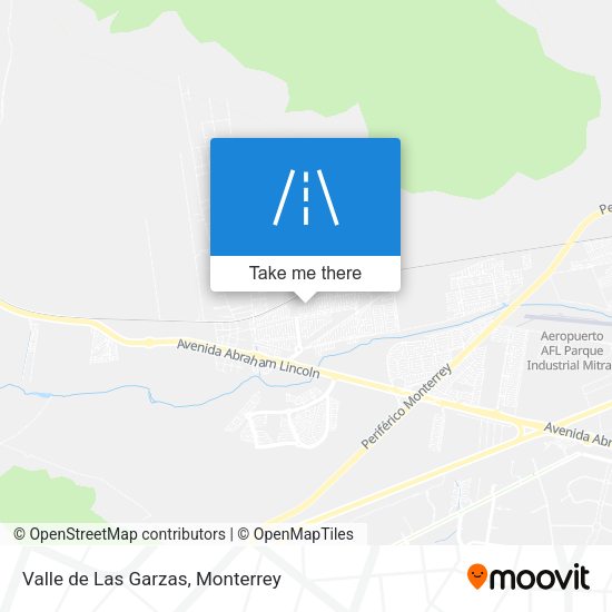 Mapa de Valle de Las Garzas
