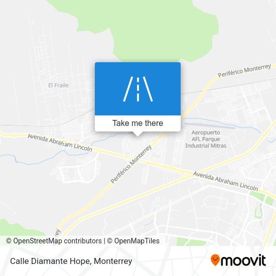 Calle Diamante Hope map