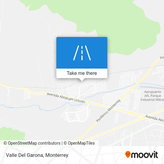 Mapa de Valle Del Garona
