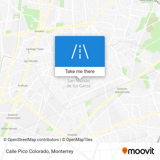 Calle Pico Colorado map