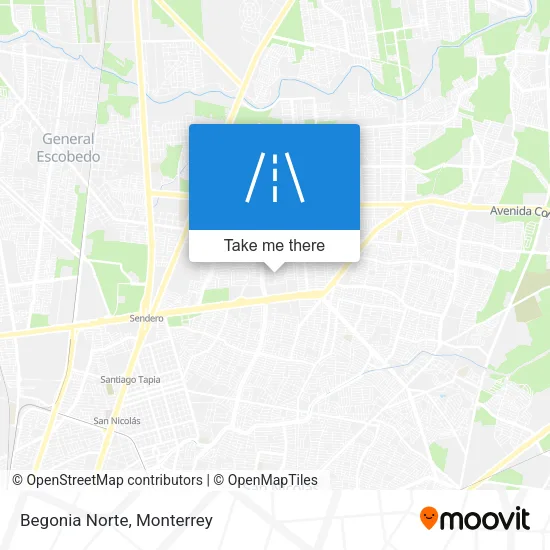 Mapa de Begonia Norte