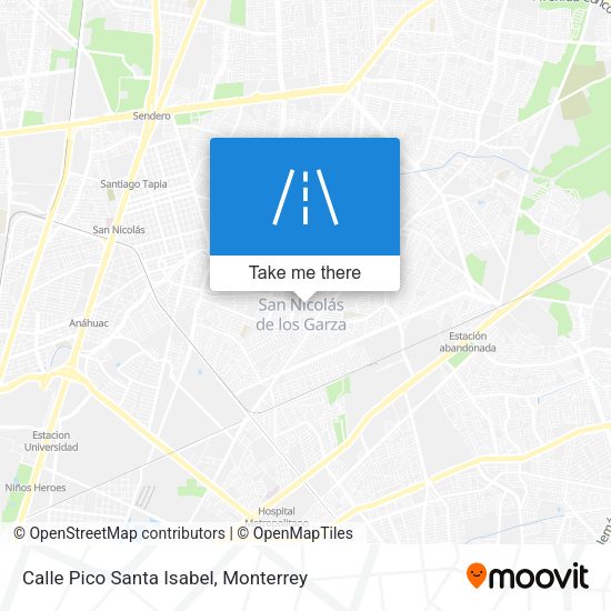 Calle Pico Santa Isabel map