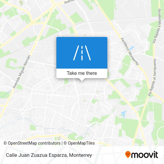 Mapa de Calle Juan Zuazua Esparza