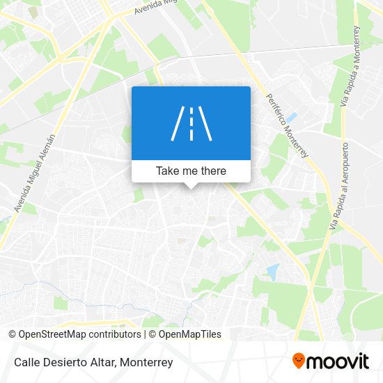 Mapa de Calle Desierto Altar