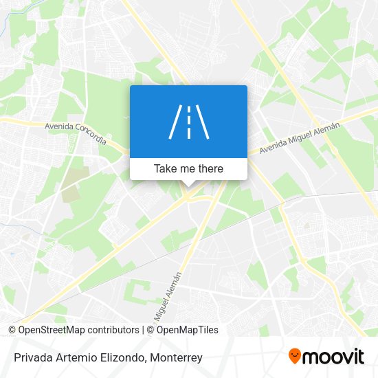 Privada Artemio Elizondo map