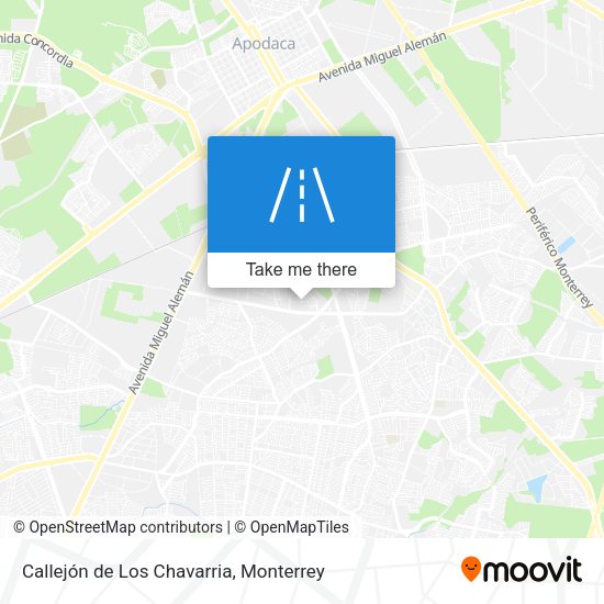 Mapa de Callejón de Los Chavarria