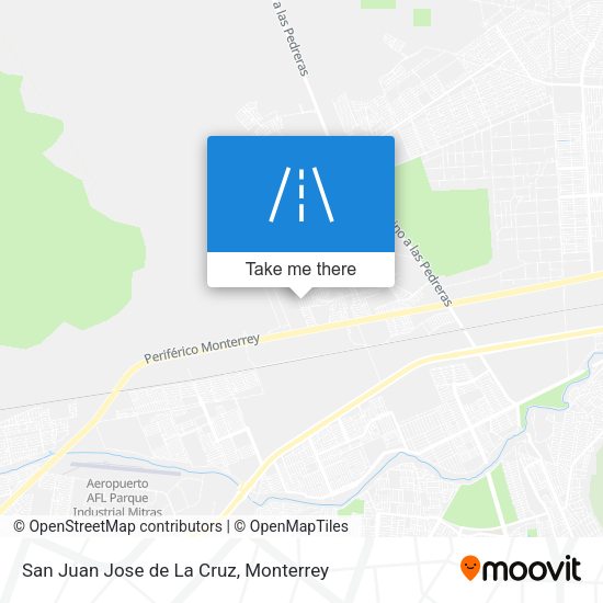 San Juan Jose de La Cruz map