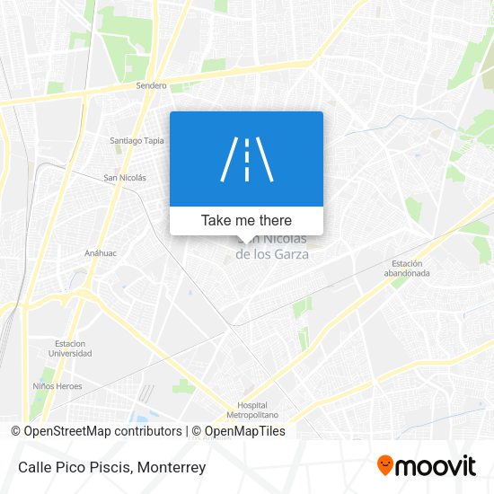 Mapa de Calle Pico Piscis