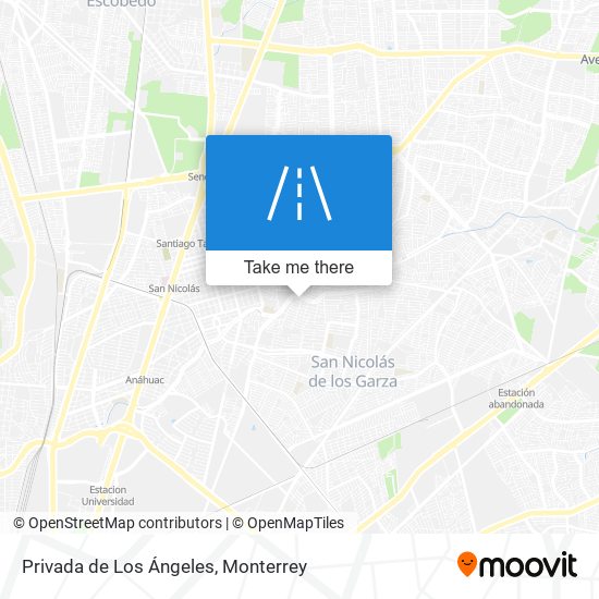 Privada de Los Ángeles map