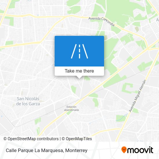 Mapa de Calle Parque La Marquesa