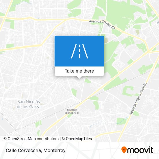 Mapa de Calle Cervecería