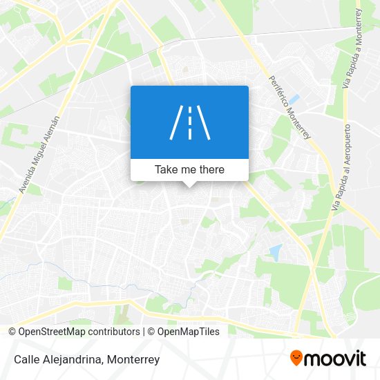 Mapa de Calle Alejandrina