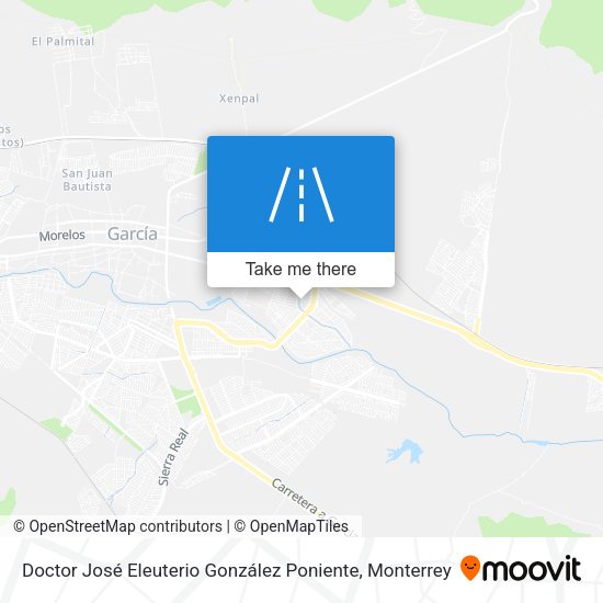 Doctor José Eleuterio González Poniente map