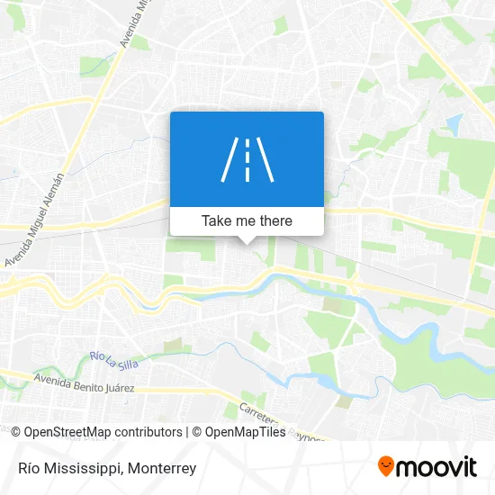 Río Mississippi map