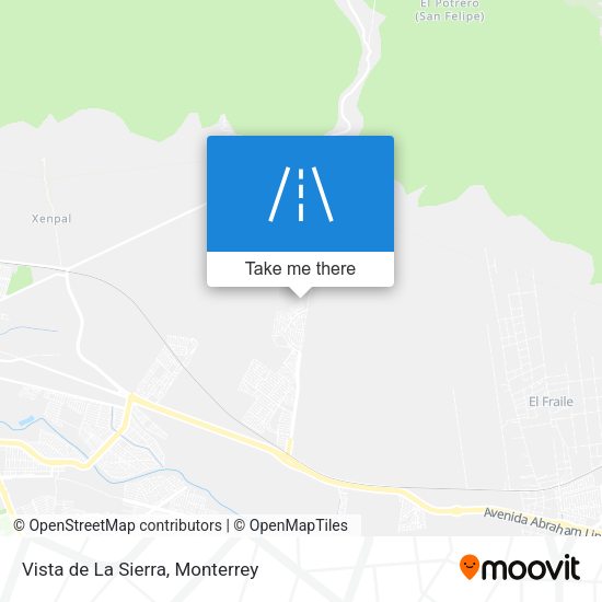 Mapa de Vista de La Sierra