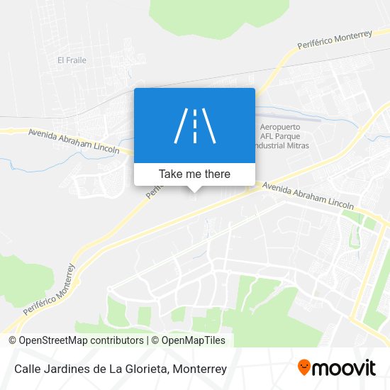 Mapa de Calle Jardines de La Glorieta