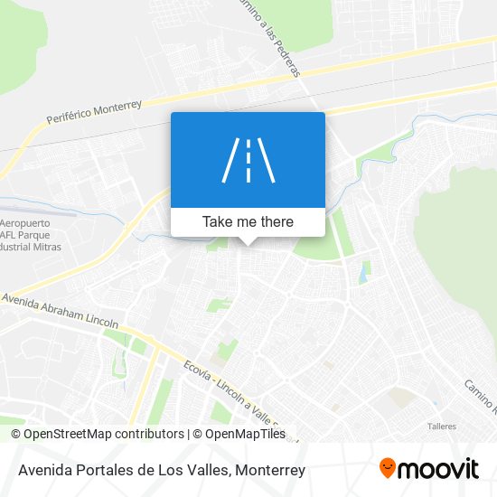 Mapa de Avenida Portales de Los Valles