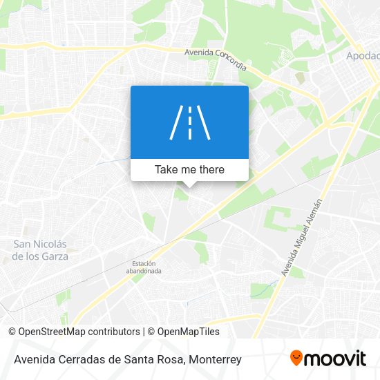 Mapa de Avenida Cerradas de Santa Rosa