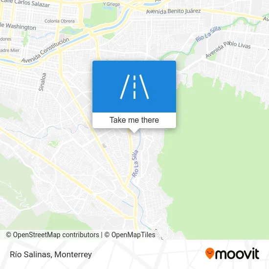 Río Salinas map