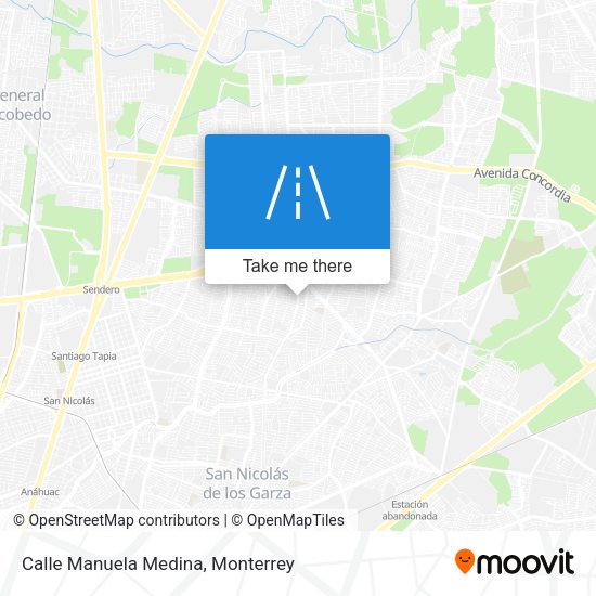 Mapa de Calle Manuela Medina