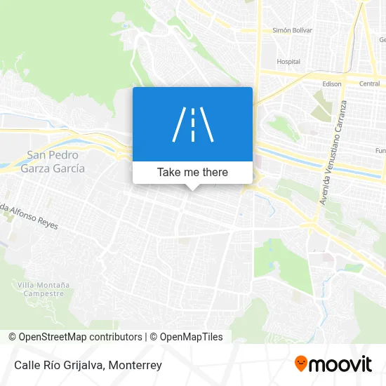 Calle Río Grijalva map