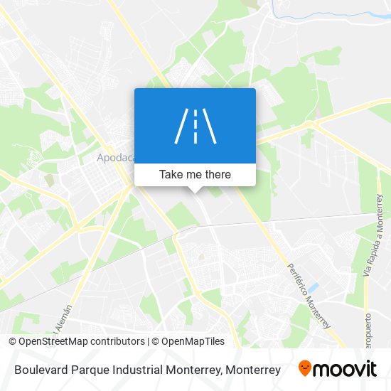 Boulevard Parque Industrial Monterrey map