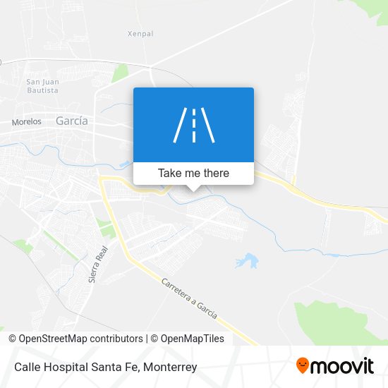Calle Hospital Santa Fe map