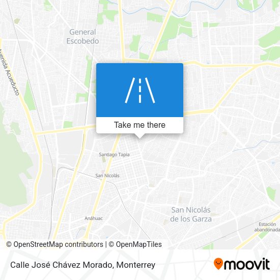 Mapa de Calle José Chávez Morado