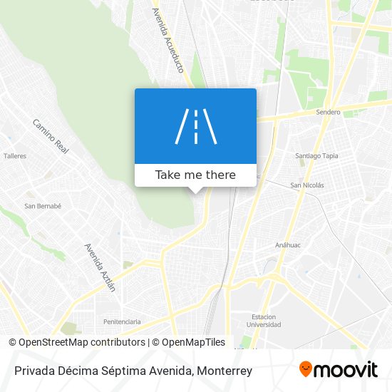 Privada Décima Séptima Avenida map