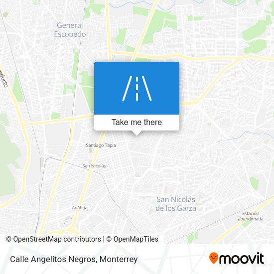 Mapa de Calle Angelitos Negros