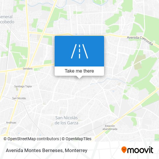 Avenida Montes Berneses map