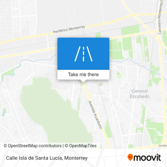 Mapa de Calle Isla de Santa Lucía