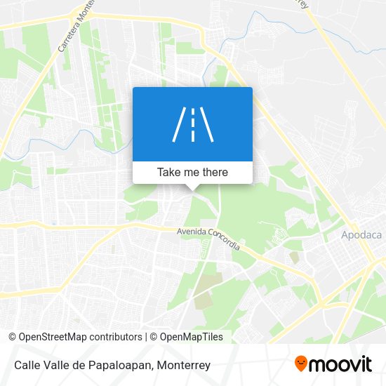 Calle Valle de Papaloapan map