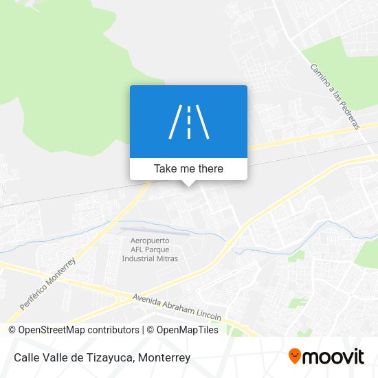 Mapa de Calle Valle de Tizayuca