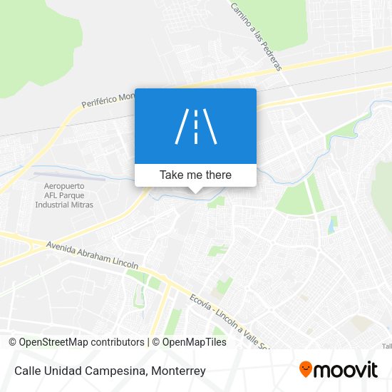 Calle Unidad Campesina map