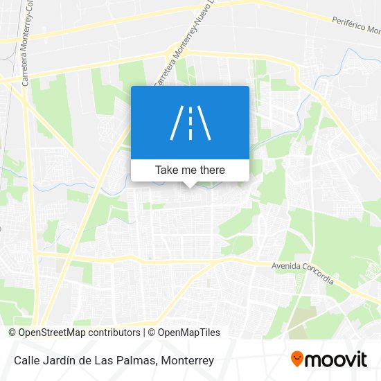 Mapa de Calle Jardín de Las Palmas