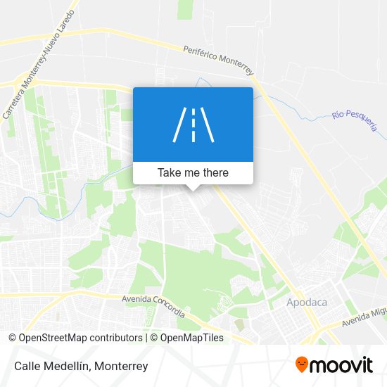 Calle Medellín map