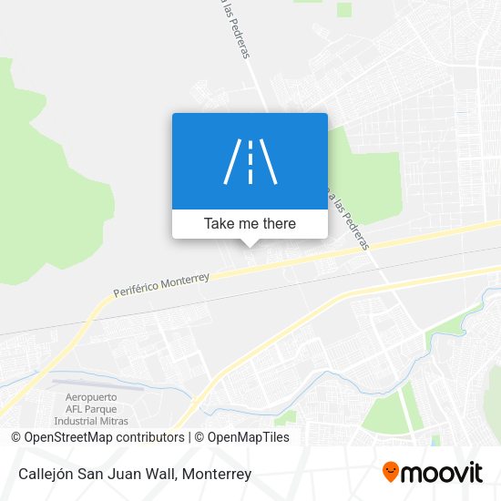 Mapa de Callejón San Juan Wall
