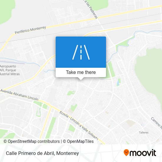 Mapa de Calle Primero de Abril