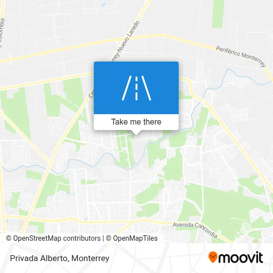 Privada Alberto map